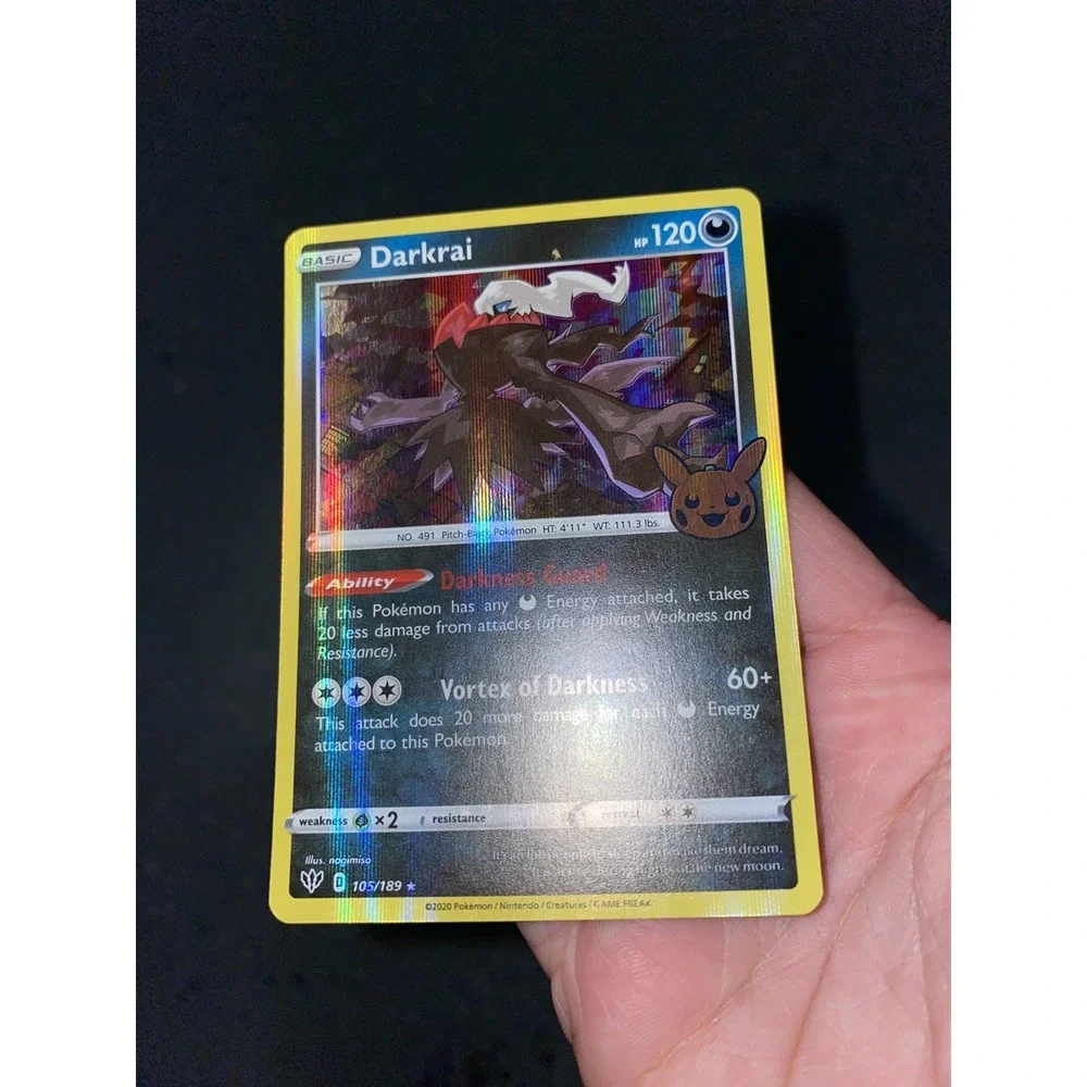 Darkrai 105/189 HOLO BLEED ERROR Darkness Ablaze Holo NM Pokemon trick or trade